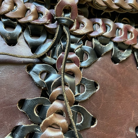Vintage leather boho purse - Picture 2 of 4